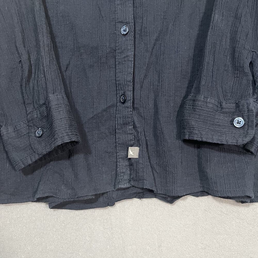 Woman's Eddie Bauer‎ Travel Seeker Long Sleeve Shirt Navy 2XL Sheer Classic Fit - Picture 7 of 10